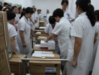 药学部举行突发公共卫生事件药事应急保障预案的实战演练