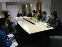 张林院长到信息管理部参加科室晨会