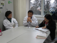 王晓东主席深入超声科开展“三严三实”及党的十八届五中全会调研工作