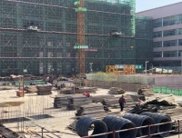【锦江区融媒体中心】项目工地加速度 华西第二医院锦江院区二期工程复工忙